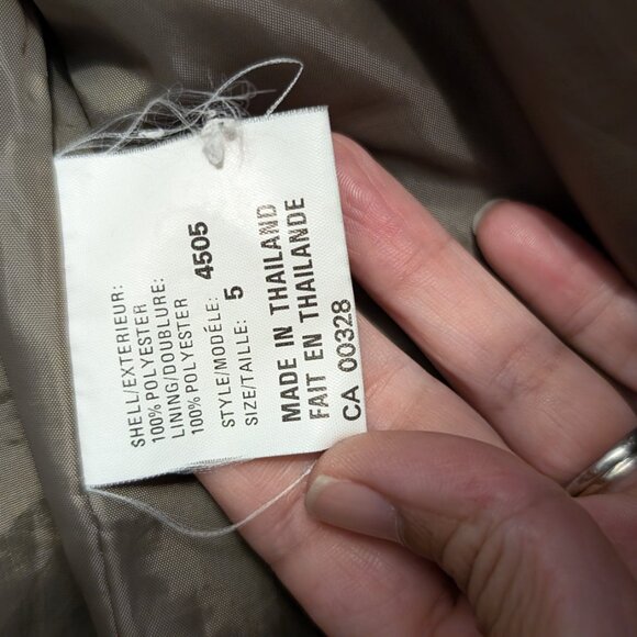 Apropos Trenchcoat - light olive brown size 5 - Picture 7 of 9